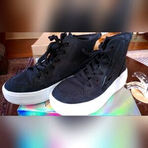 Skechers Black High-Top Platform Sneakers